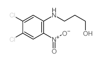 3-[(4,5-二氯-2-硝基苯基)氨基]-1-丙醇结构式