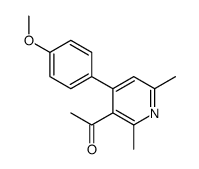 1-[4-(4-methoxyphenyl)-2,6-dimethylpyridin-3-yl]ethanone Structure