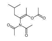 [3-(diacetylamino)-5-methylhex-2-en-2-yl] acetate结构式