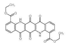 diethyl 6,7,13,14-tetraoxo-5,12-dihydroquinolino[2,3-b]acridine-4,11-dicarboxylate Structure