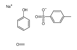 sodium,formaldehyde,4-methylbenzenesulfonate,phenol Structure