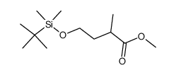 4-(tert-butyldimethylsilyloxy)-2-methylbutyric acid methyl ester Structure