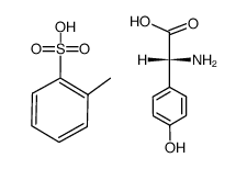 D-p-hydroxyphenylglycine o-toluenesulfonate结构式