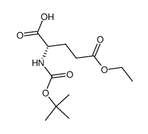 (S)-2-((tert-butoxycarbonyl)amino)-5-ethoxy-5-oxopentanoic acid Structure