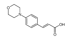 3-(4-morpholin-4-ylphenyl)prop-2-enoic acid Structure