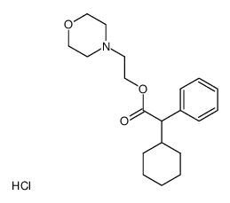 cyclohexyl-phenyl-acetic acid-(2-morpholino-ethyl ester), hydrochloride Structure