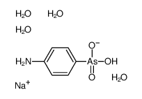 sodium,(4-aminophenyl)-hydroxyarsinate,tetrahydrate Structure