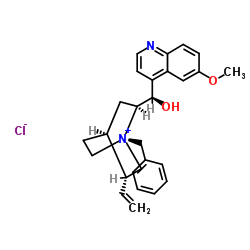 N-苄基奎宁氯[手性相转移催化剂]结构式
