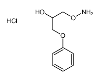 1-aminooxy-3-phenoxypropan-2-ol,hydrochloride结构式