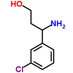 3-氨基-3-间氯苯基-1-丙醇结构式
