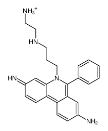 Phenanthridinium, 3,8-diamino-5-(3-((2-aminoethyl)amino)propyl)-6-phen yl-结构式