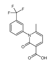 6-甲基-2-氧代-1-[3-(三氟甲基)苯基]-1,2-二氢吡啶-3-羧酸结构式