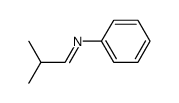 N-(2-methylpropylidene)aniline结构式
