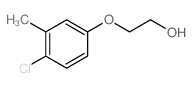 2-(4-氯-3-甲基苯氧基)-乙醇结构式