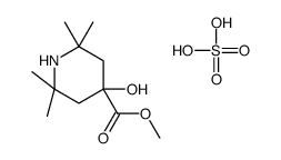methyl 4-hydroxy-2,2,6,6-tetramethylpiperidine-4-carboxylate,sulfuric acid Structure
