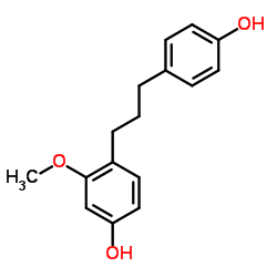 4-[3-(4-Hydroxyphenyl)propyl]-3-methoxyphenol Structure