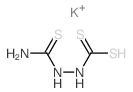 Hydrazinecarbodithioicacid, 2-(aminothioxomethyl)-, potassium salt (1:1)结构式
