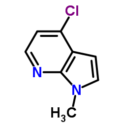 4-氯-1-甲基-1H-吡咯并[2,3-b]吡啶结构式