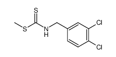 3,4-Dichlor-benzyl-dithiocarbamidsaeure-methylester结构式