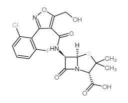 5-Hydroxymethyl Flucloxacillin Structure