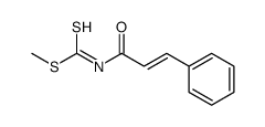 methyl hydrogen (3-phenylacryloyl)carbonimidodithioate Structure