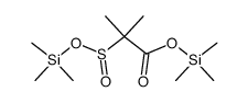 trimethylsilyl 2-[(trimethylsiloxy)carbonyl]-2-propanesulfinate结构式