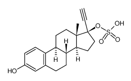 ethinyl estradiol-17-sulfate Structure