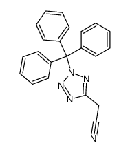 (2-trityl-2H-tetrazol-5-yl)-acetonitrile结构式