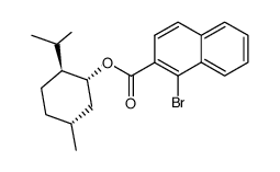 l-menthyl 1-bromo-2-naphthoate结构式