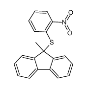 9-Methyl-9-fluorenyl o-nitrophenyl sulfide Structure