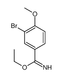 3-BROMO-4-METHOXY-BENZIMIDIC ACID ETHYL ESTER Structure