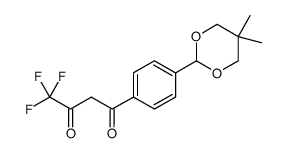 1-[4-(5,5-dimethyl(1,3-dioxan-2-yl))phenyl]-4,4,4-trifluorobutane-1,3-dione结构式