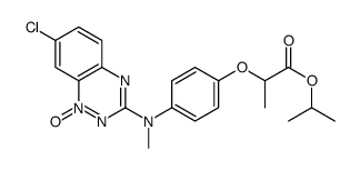 propan-2-yl 2-[4-[(7-chloro-1-oxido-1,2,4-benzotriazin-1-ium-3-yl)-methylamino]phenoxy]propanoate结构式