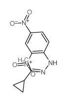 N-(1-cyclopropylethylideneamino)-2,4-dinitro-aniline结构式