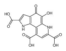 2,7,9-tricarboxy-1H-pyrrolo(2,3-f)quinoline-4,5-diol structure