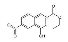 4-羟基-6-硝基-2-萘羧酸乙酯结构式