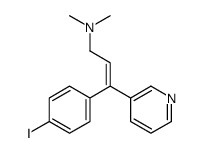 3-(4-iodophenyl)-N,N-dimethyl-3-pyridin-3-ylprop-2-en-1-amine结构式