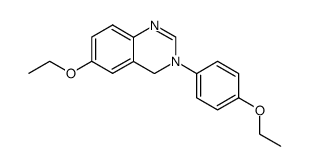 6-ethoxy-3-(4-ethoxy-phenyl)-3,4-dihydro-quinazoline结构式