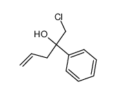 1-chloromethyl-1-phenylbut-3-en-1-ol结构式