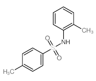 4-甲基-N-(2-甲基苯基)苯磺酰胺结构式