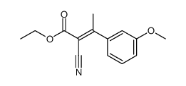 2-BUTENOIC ACID, 2-CYANO-3-(3-METHOXYPHENYL)-, ETHYL ESTER Structure