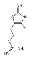 Carbamimidothioic acid, 2-(2-amino-4-methyl-5-thiazolyl)ethyl ester (9CI) Structure
