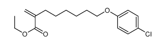 8-(4-氯苯氧基)-2-亚甲基辛酸乙酯结构式