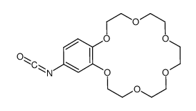 4’-异氰酸苯并-18-冠-6结构式