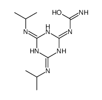 [4,6-bis(propan-2-ylamino)-1,3,5-triazin-2-yl]urea结构式