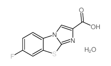 7-氟-苯并[d]咪唑并[2,1-b]噻唑-2-羧酸结构式