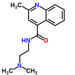 N-[2-(Dimethylamino)ethyl]-2-methyl-4-quinolinecarboxamide结构式