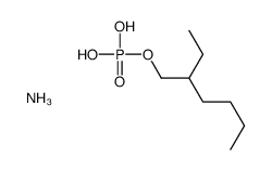 ammonium 2-ethylhexyl hydrogen phosphate结构式
