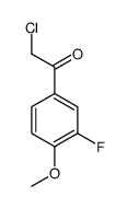 2-Chloro-1-(3-fluoro-4-methoxyphenyl)ethanone结构式