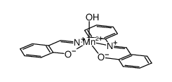 [Mn(N,N'-o-phenylenebis(salicylideneiminato)(H2O)]结构式